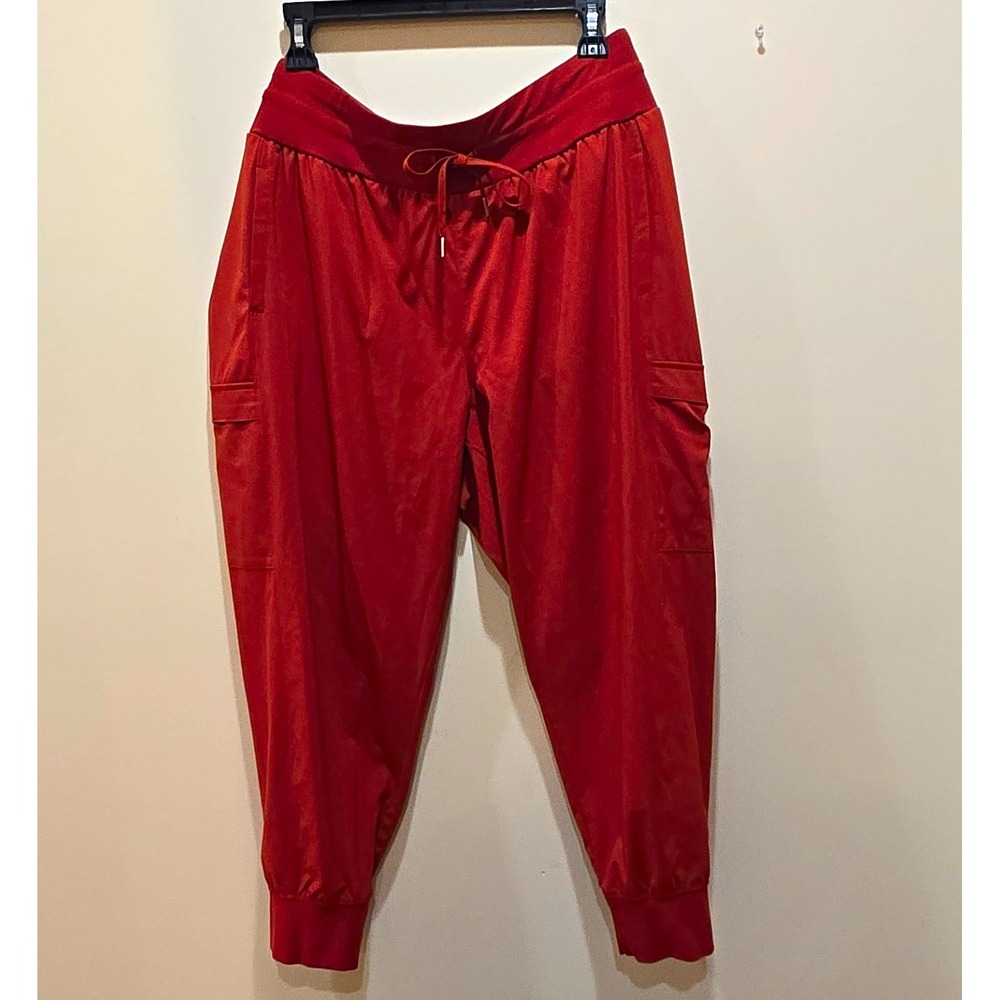 CALIA Women's Rust Jogger Pants 2XL Drawstring/Elastic Waist Pockets